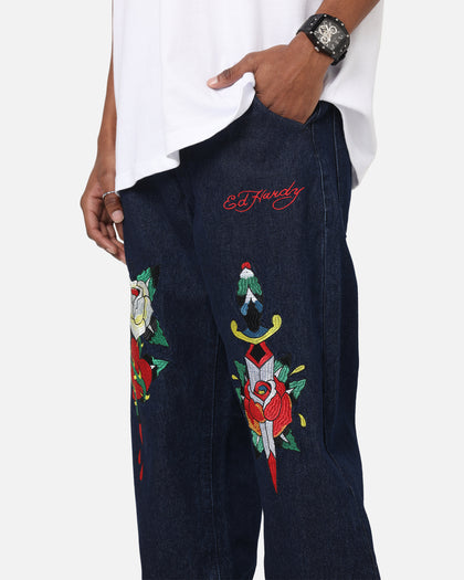 Ed Hardy Once Wounded Jeans Dark Indigo