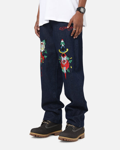 Ed Hardy Once Wounded Jeans Dark Indigo