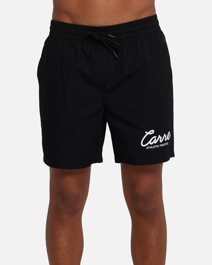 Carre Prestige Script Beach Shorts Black