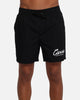 Carre Prestige Script Beach Shorts Black