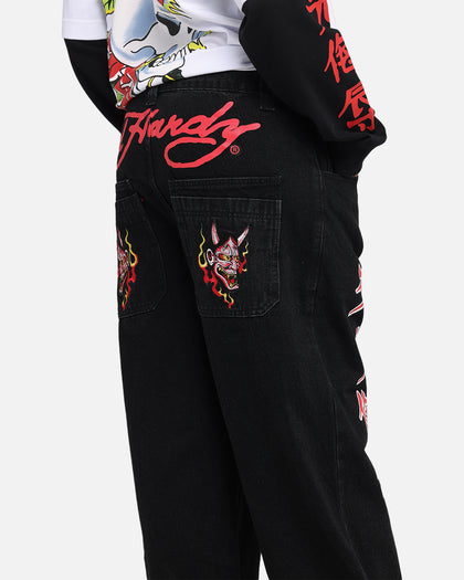 Ed Hardy Death Before Dishonour Jeans Black