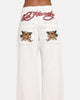Ed Hardy Death Before Dishonour Jeans Off White