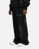 Ed Hardy Cyber Rhinestone Track Pants Black