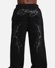 Ed Hardy Cyber Rhinestone Track Pants Black