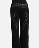Ed Hardy Cyber Rhinestone Track Pants Black