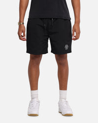 The Anti Order Reverse Logo Nylon Shorts Black