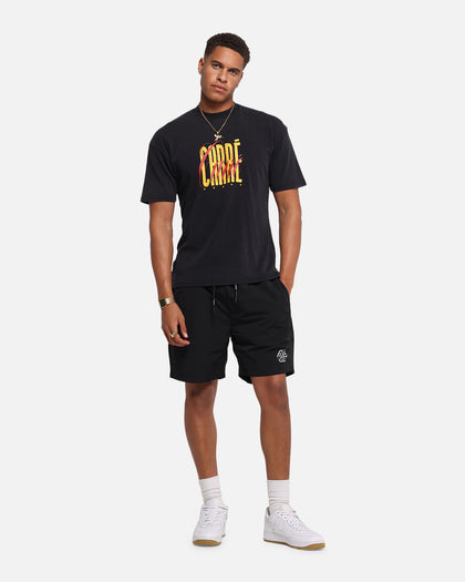 The Anti Order Reverse Logo Nylon Shorts Black