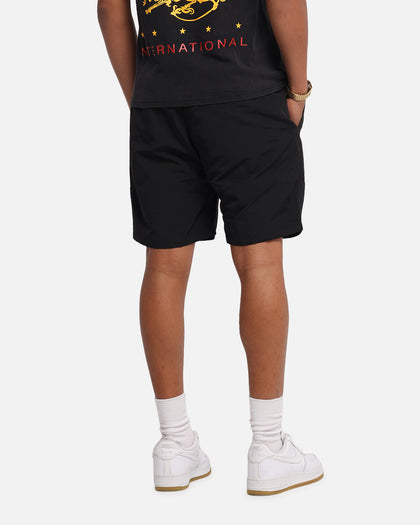 The Anti Order Reverse Logo Nylon Shorts Black