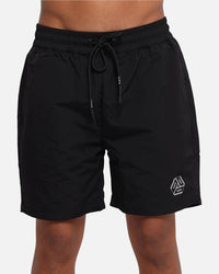 The Anti Order Reverse Logo Nylon Shorts Black
