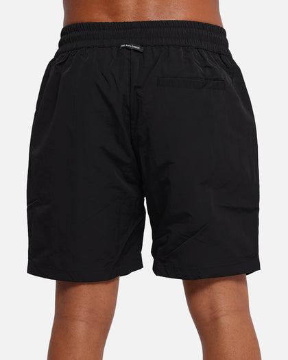 The Anti Order Reverse Logo Nylon Shorts Black