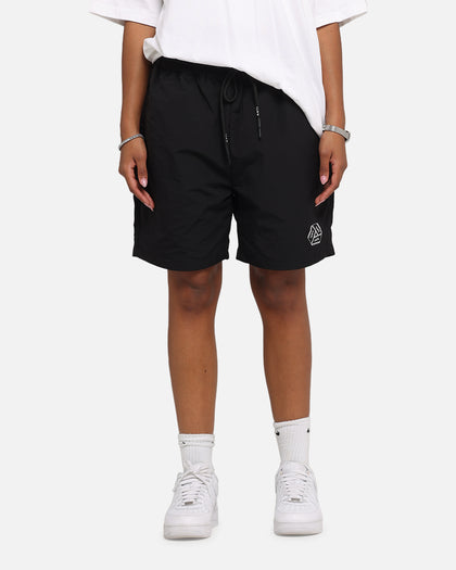 The Anti Order Reverse Logo Nylon Shorts Black