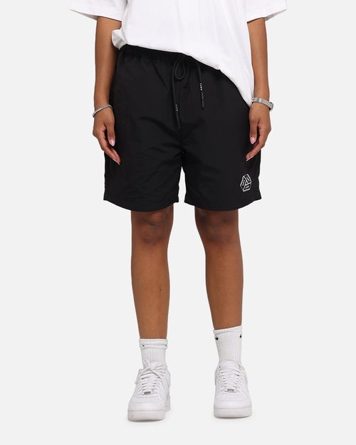 The Anti Order Reverse Logo Nylon Shorts Black