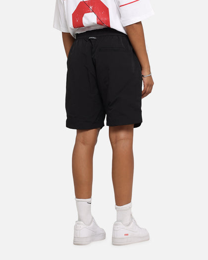 The Anti Order Reverse Logo Nylon Shorts Black