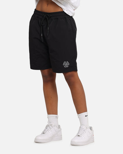 The Anti Order Reverse Logo Nylon Shorts Black