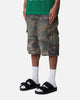 MNML Baggy Distressed Cargo Shorts Camo