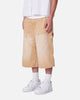 MNML Ultra Baggy Carpenter Shorts Washed Tan