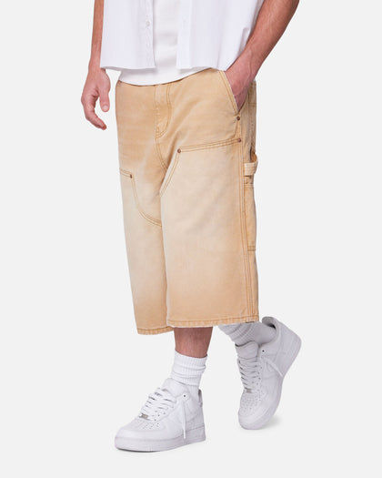 MNML Ultra Baggy Carpenter Shorts Washed Tan