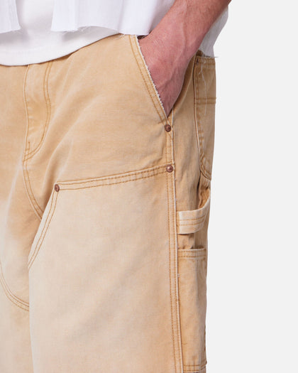 MNML Ultra Baggy Carpenter Shorts Washed Tan