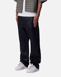 MNML Ultra Baggy Denim Jeans Waxed Black