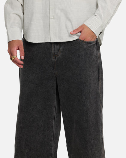 X-Large Baggy Bull Denim 91 Pants Washed Black
