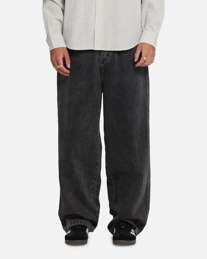 X-Large Baggy Bull Denim 91 Pants Washed Black