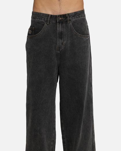 X-Large Baggy Bull Denim 91 Pants Washed Black