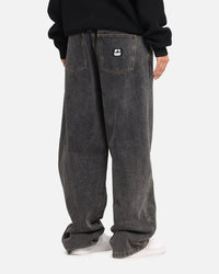 X-Large Baggy Bull Denim 91 Pants Washed Black
