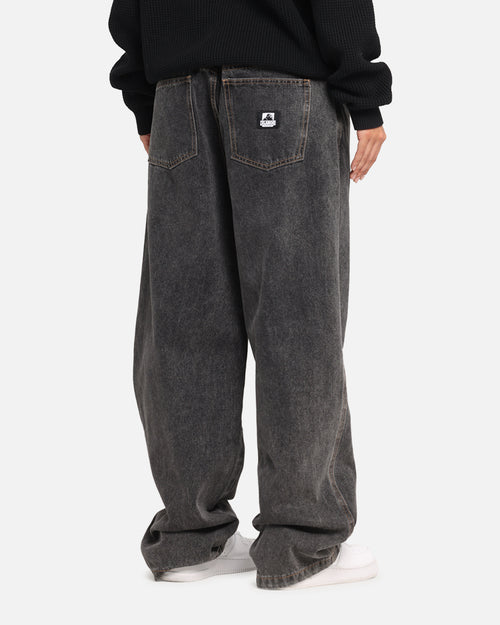 X-Large Baggy Bull Denim 91 Pants Washed Black