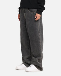X-Large Baggy Bull Denim 91 Pants Washed Black