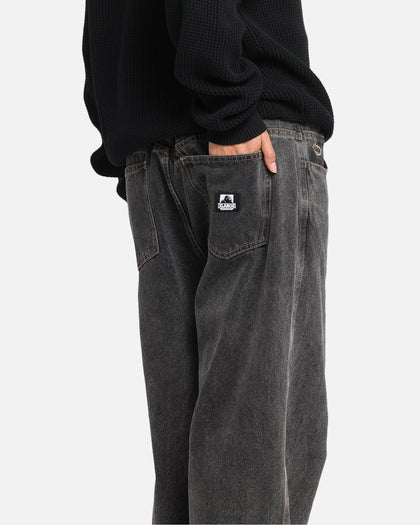 X-Large Baggy Bull Denim 91 Pants Washed Black