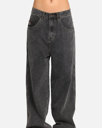 X-Large Baggy Bull Denim 91 Pants Washed Black