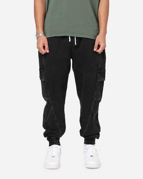 Saint Morta Rodeo Denim Joggers Black Shadow
