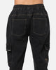 Saint Morta Rodeo Denim Joggers Black Shadow
