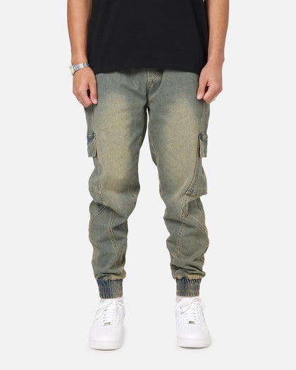 Saint Morta Rodeo Denim Joggers Dirty Blue