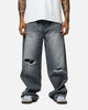 MNML Baggy Blowout Denim Jeans Washed Grey