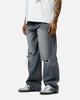 MNML Baggy Blowout Denim Jeans Washed Grey