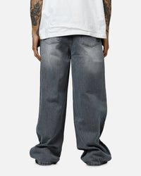 MNML Baggy Blowout Denim Jeans Washed Grey