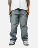 MNML Painted Straight Denim Jeans Light Blue