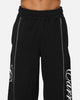 Carre Script Trackpants Black
