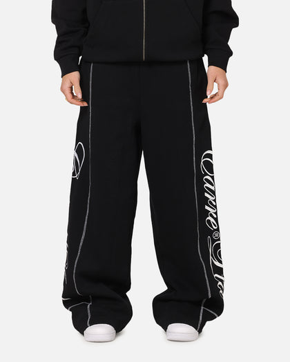Carre Script Trackpants Black