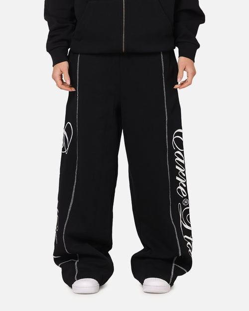 Carre Script Trackpants Black