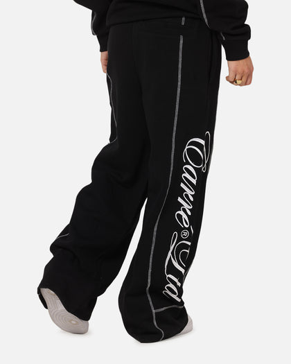 Carre Script Trackpants Black