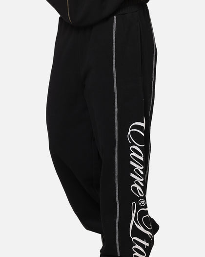 Carre Script Trackpants Black
