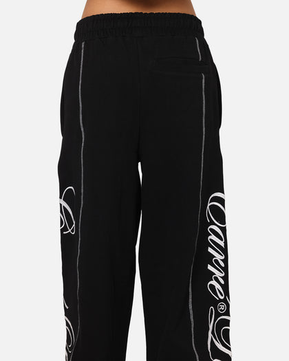 Carre Script Trackpants Black