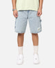 Carre Distressed Carpenter Jorts Light Blue Wash