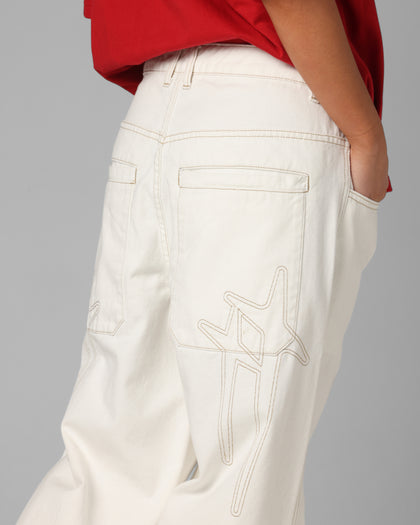 Loiter Star Born Jeans Off White