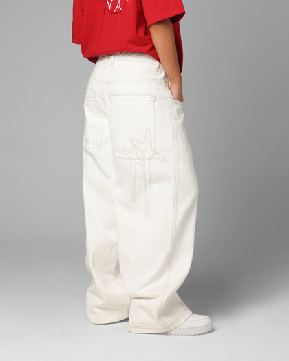 Loiter Star Born Jeans Off White