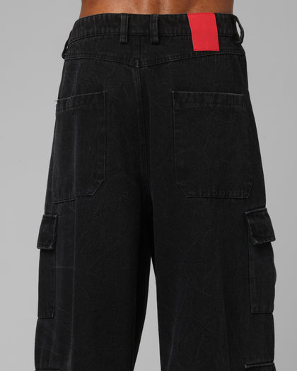 Loiter F-16 Balloon Cargo Pants Black