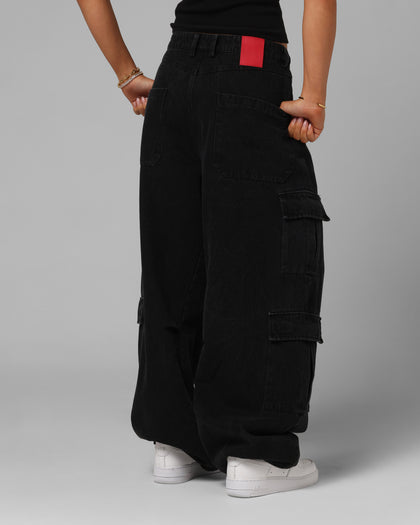 Loiter F-16 Balloon Cargo Pants Black