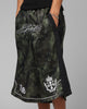 Loiter Fight Club 3 Quarter Shorts Woodland Camo